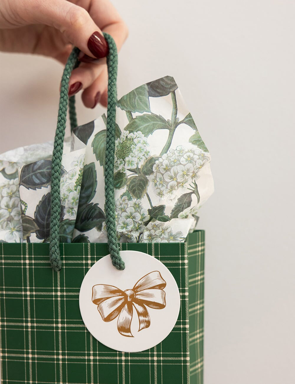 Spruce Tartan Small Gift Bag - Pure Apotheca