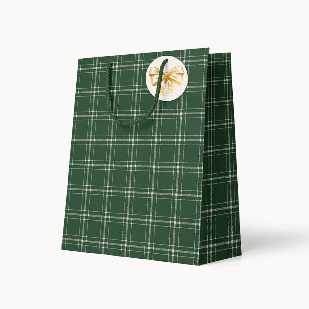 Spruce Tartan Small Gift Bag - Pure Apotheca