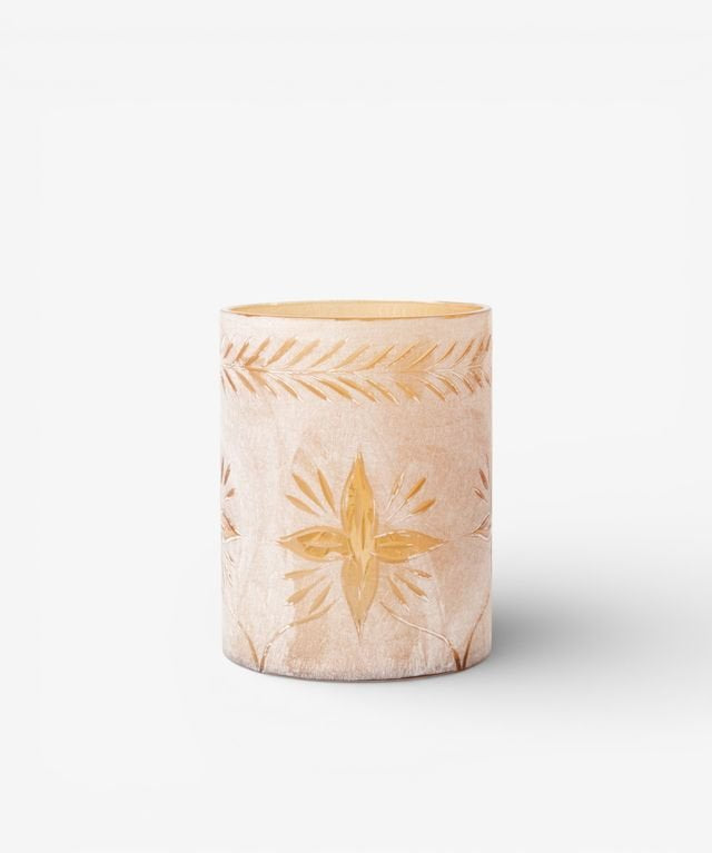 Starburst Etched Votive Large - Pure Apotheca