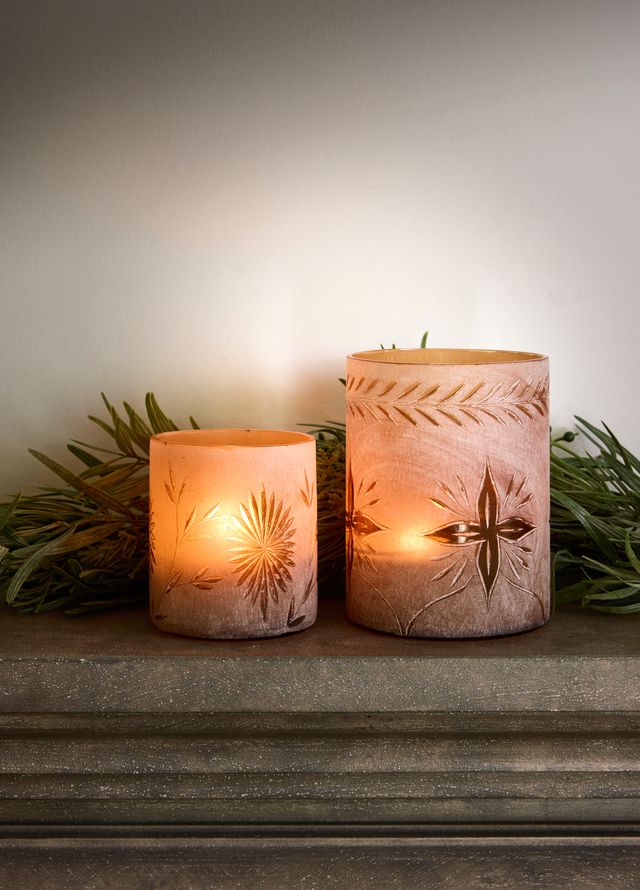Starburst Etched Votive Large - Pure Apotheca
