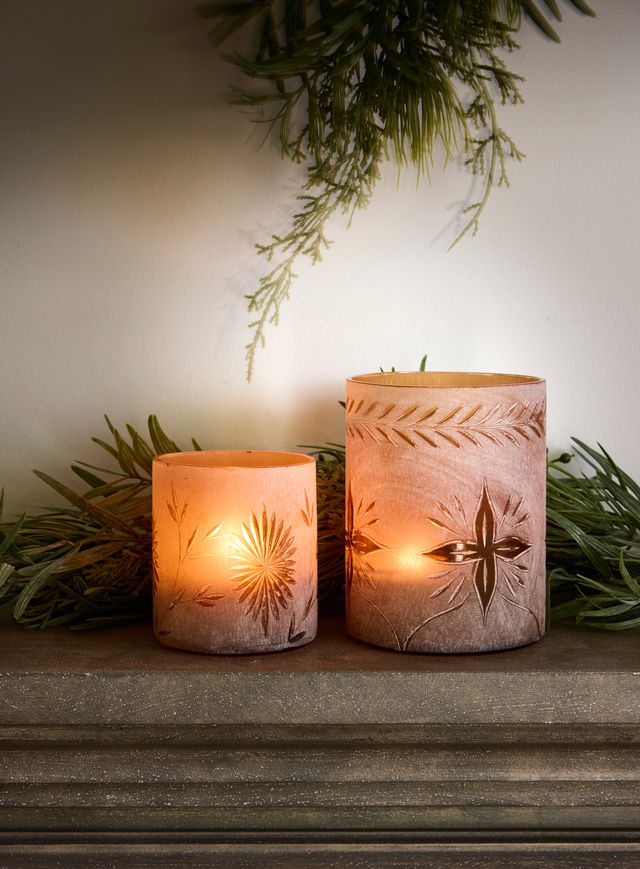Starburst Etched Votive Large - Pure Apotheca