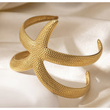 Starfish Gold Cuff