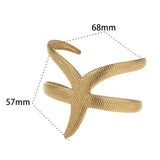 Starfish Gold Cuff