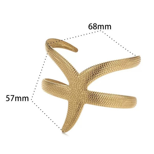 Starfish Gold Cuff - Pure Apotheca