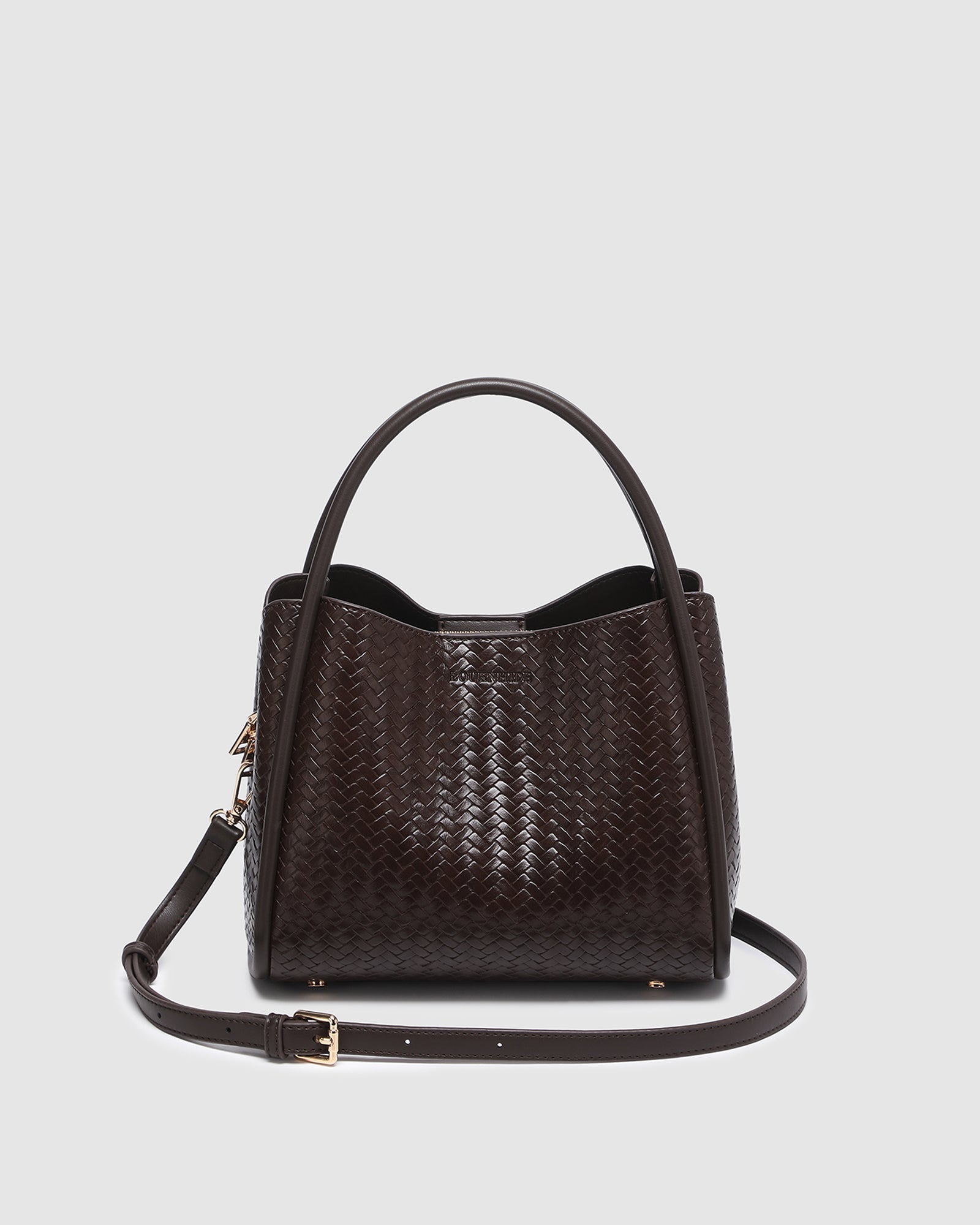 Steffie Mini Tote Bag Woven Chocolate - Pure Apotheca
