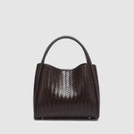 Steffie Mini Tote Bag Woven Chocolate - Pure Apotheca