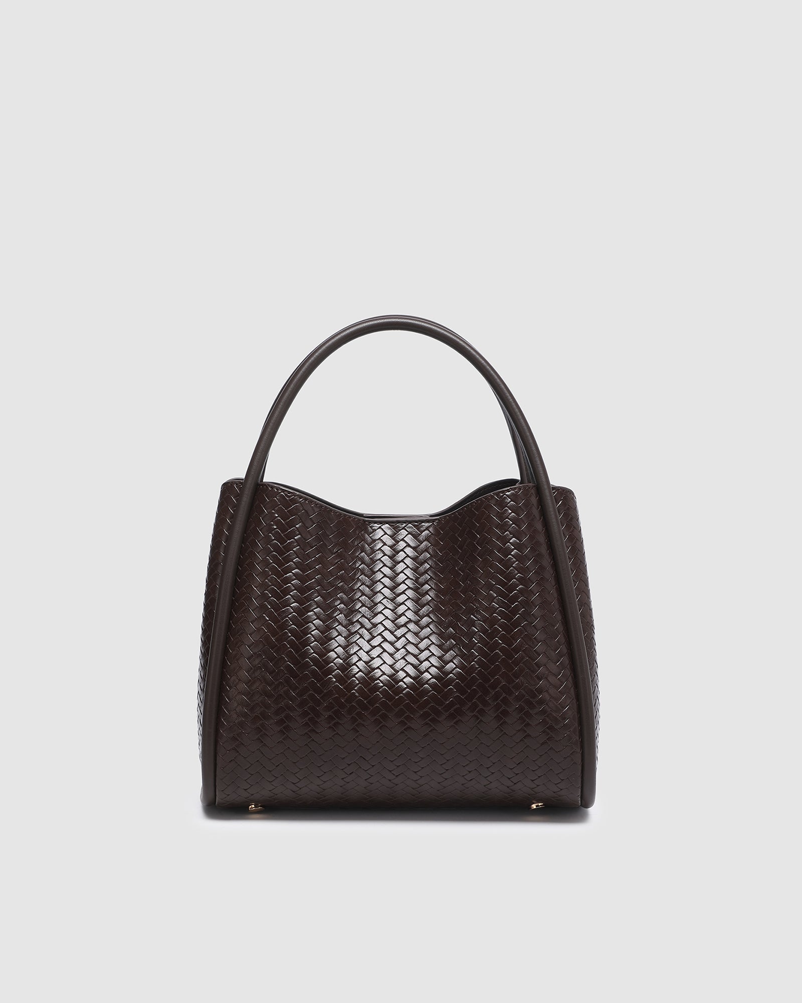 Steffie Mini Tote Bag Woven Chocolate - Pure Apotheca