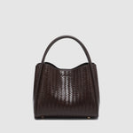 Steffie Mini Tote Bag Woven Chocolate - Pure Apotheca