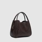 Steffie Mini Tote Bag Woven Chocolate - Pure Apotheca