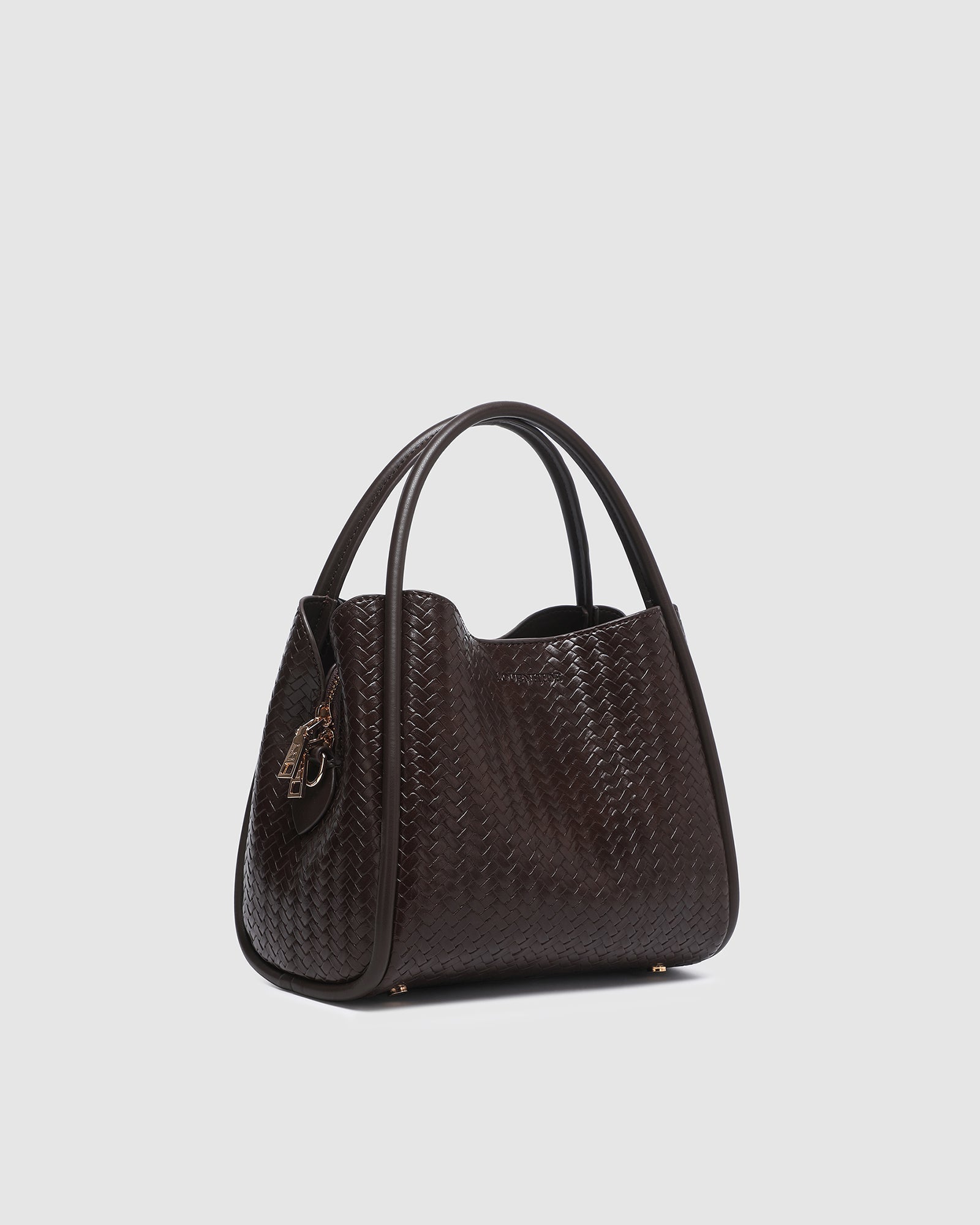 Steffie Mini Tote Bag Woven Chocolate - Pure Apotheca