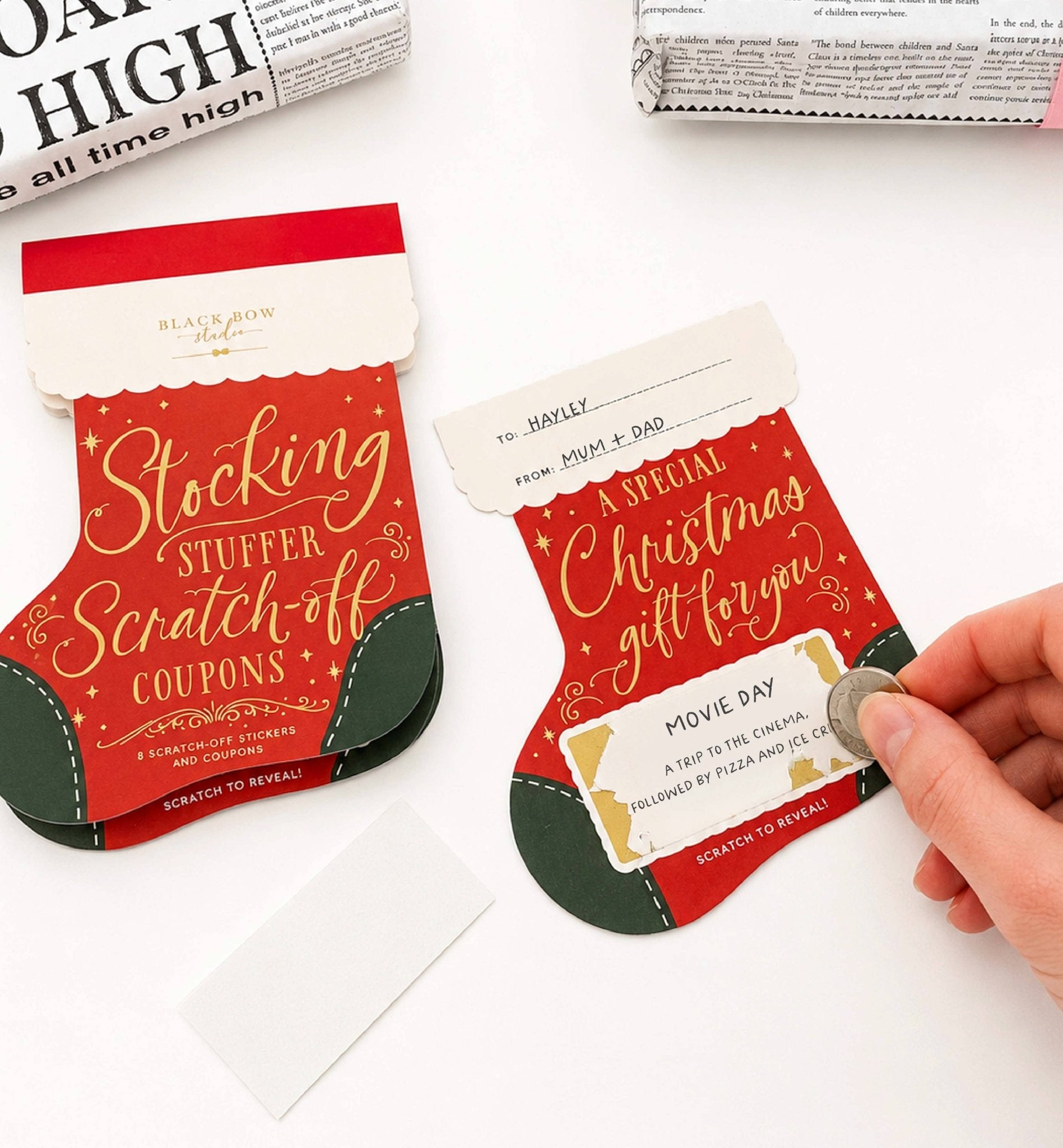 Stocking Stuffer Scratch-off Christmas Coupon Book - Pure Apotheca