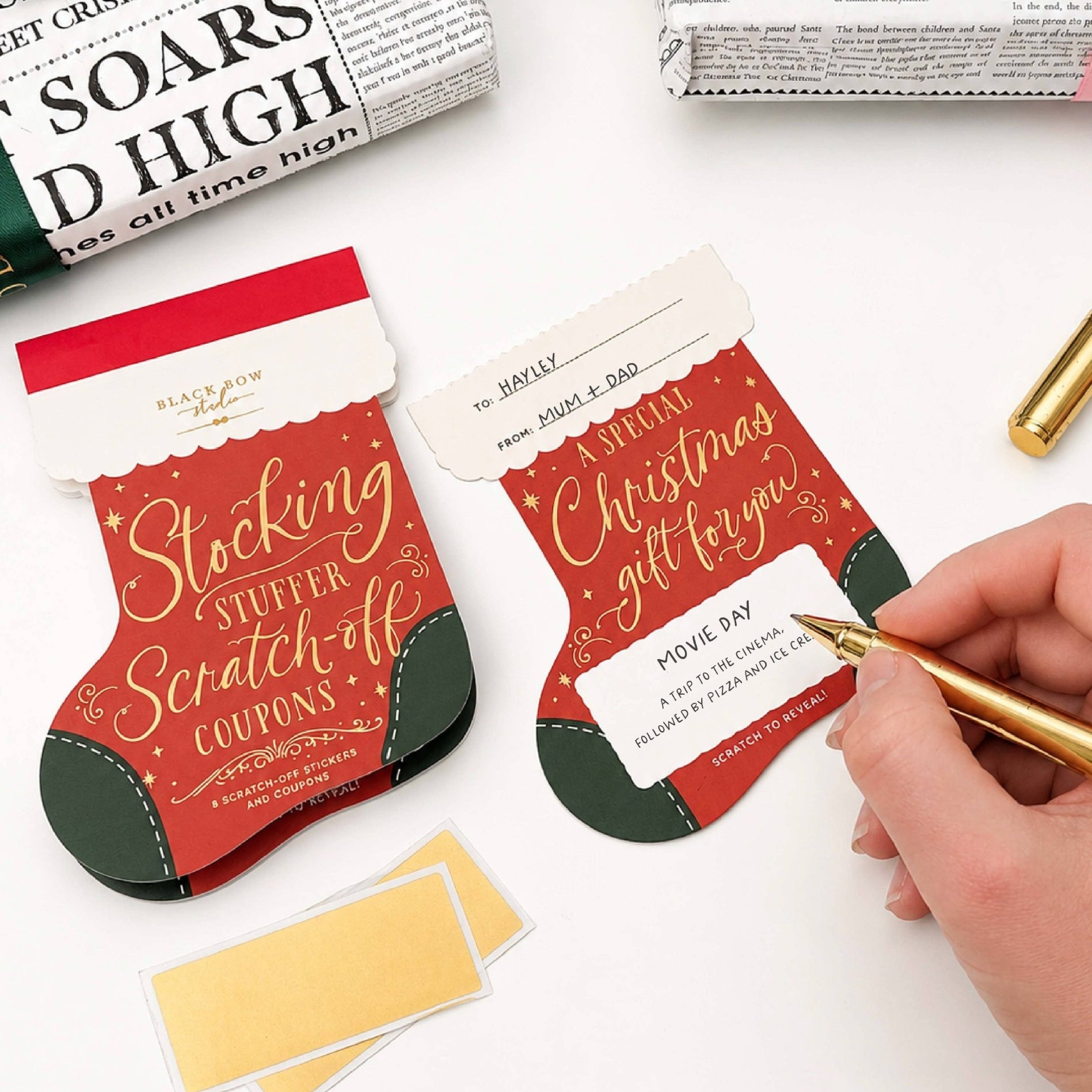 Stocking Stuffer Scratch-off Christmas Coupon Book - Pure Apotheca