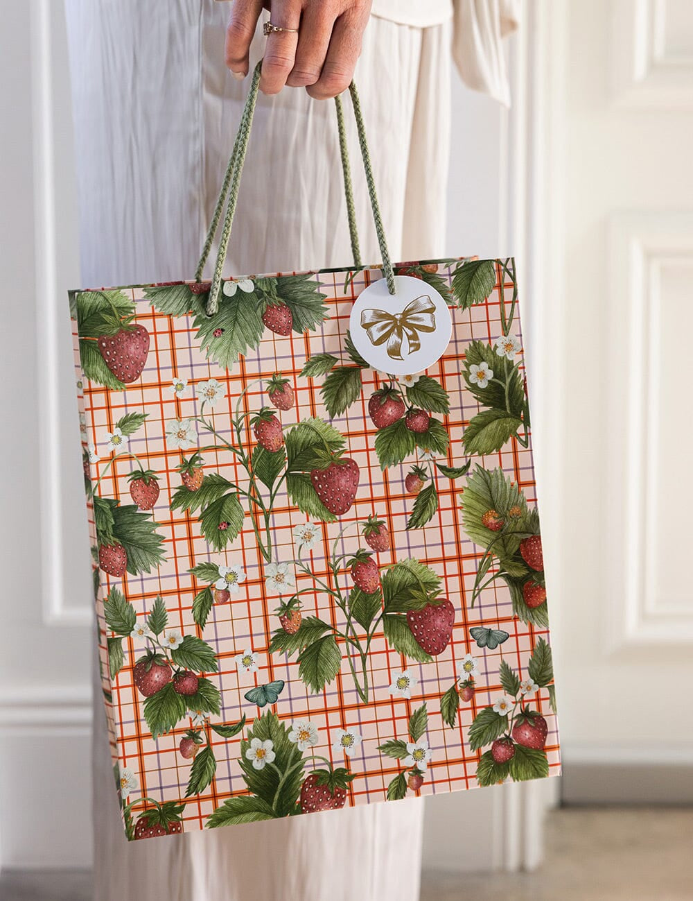 Strawberries Gift Bag Large - Pure Apotheca