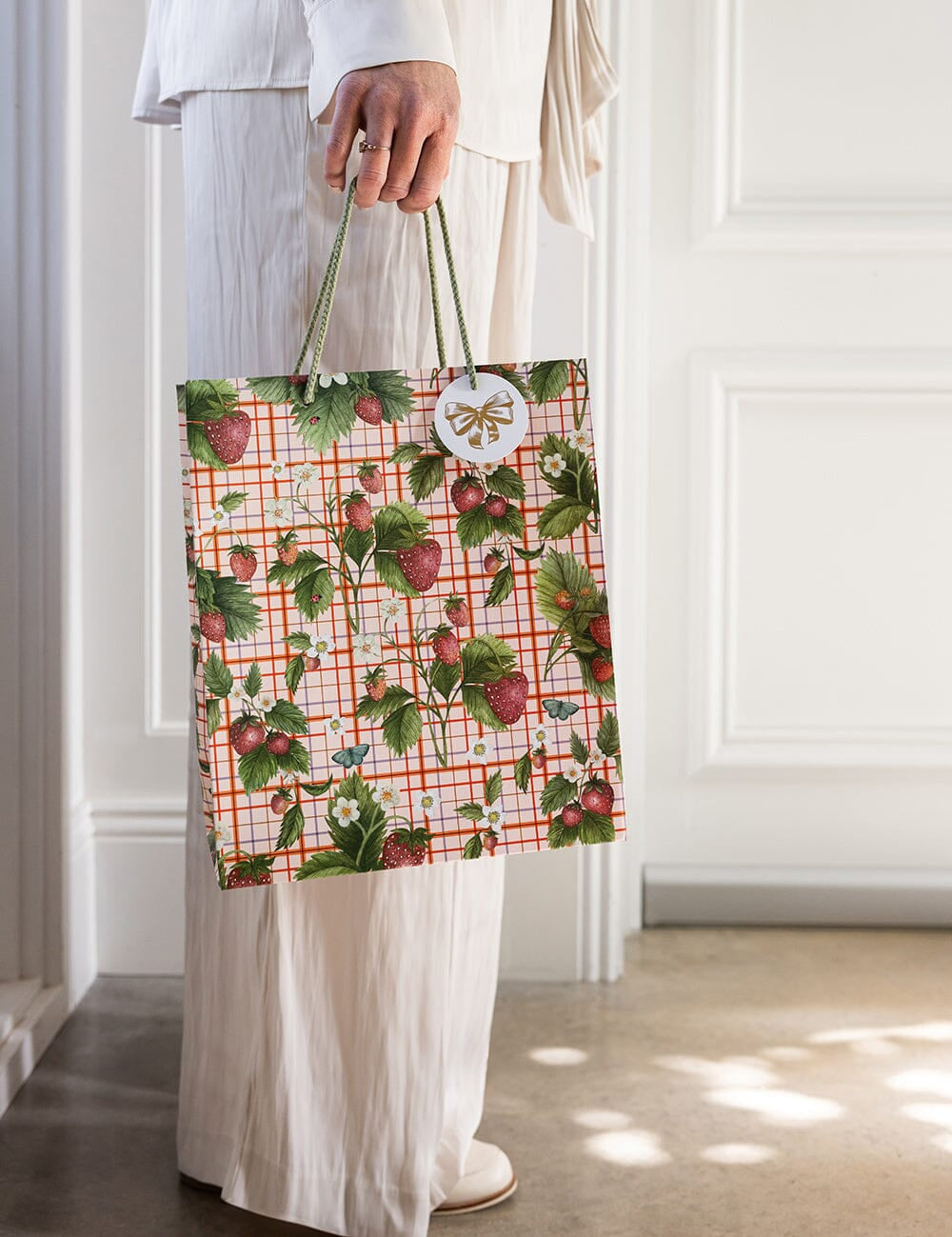 Strawberries Gift Bag Large - Pure Apotheca
