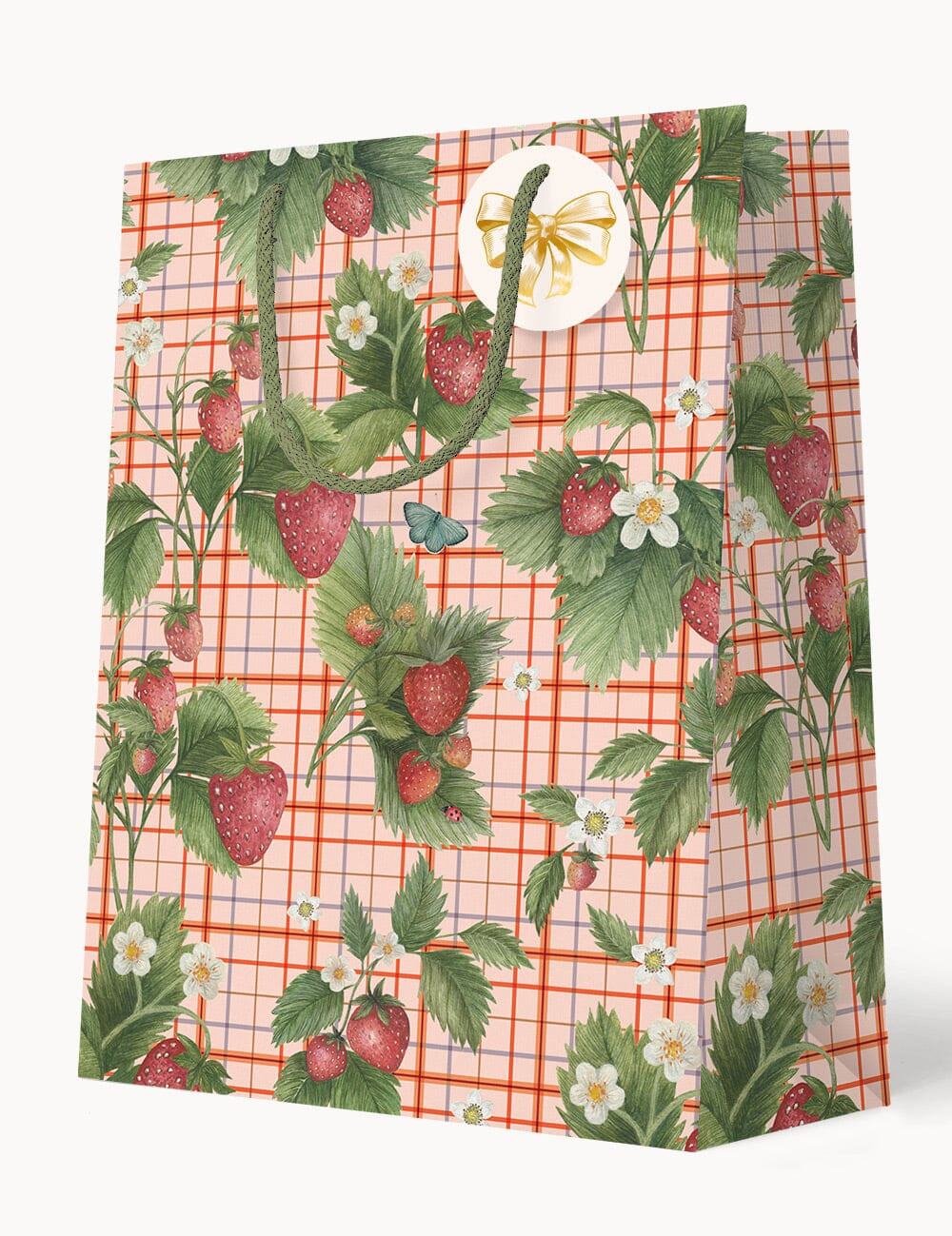 Strawberries Gift Bag Large - Pure Apotheca