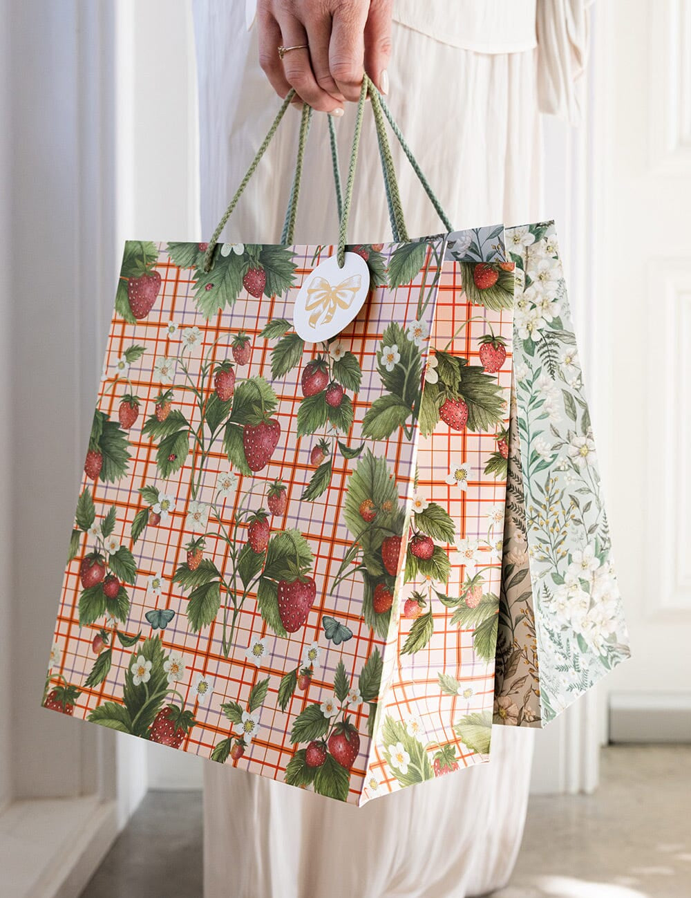 Strawberries Gift Bag Large - Pure Apotheca
