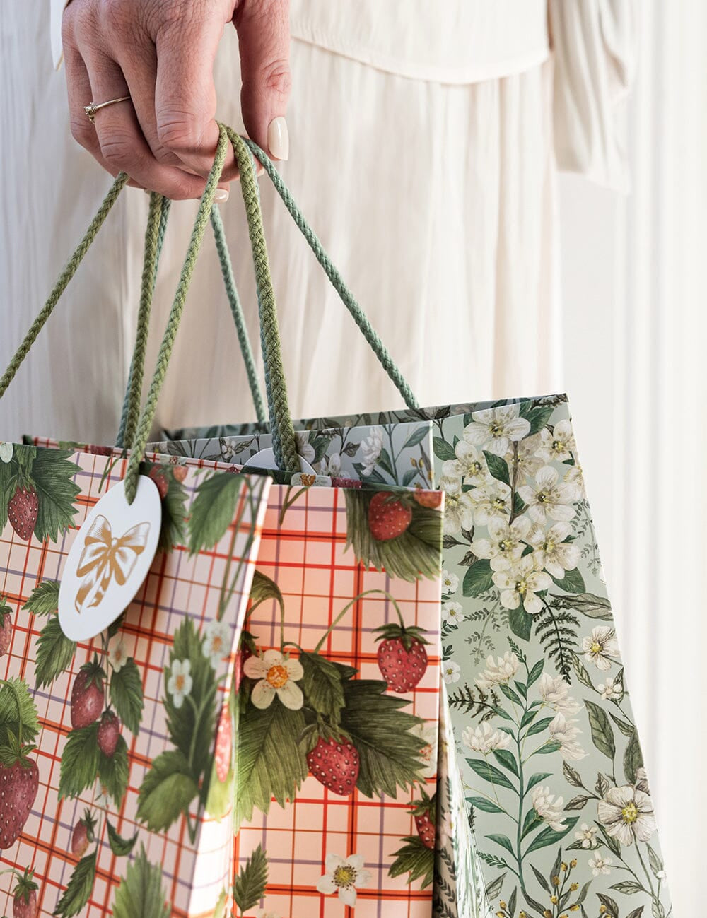 Strawberries Gift Bag Large - Pure Apotheca