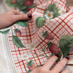Strawberries Linen Tea Towel - Pure Apotheca