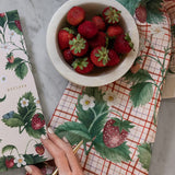 Strawberries Linen Tea Towel - Pure Apotheca