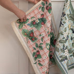 Strawberries Linen Tea Towel - Pure Apotheca