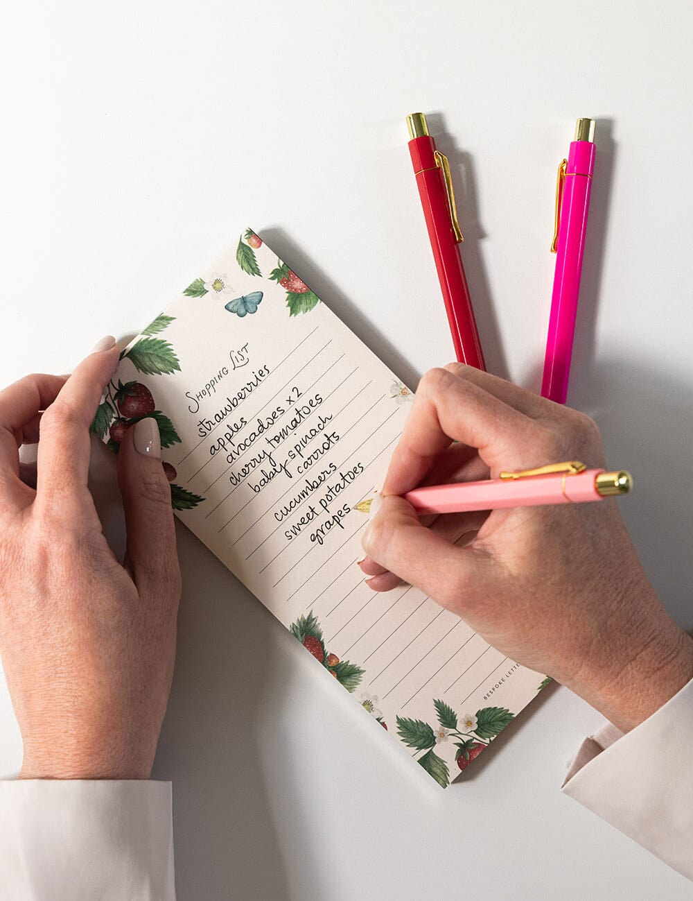 Strawberries Shopping List Notepad - Pure Apotheca