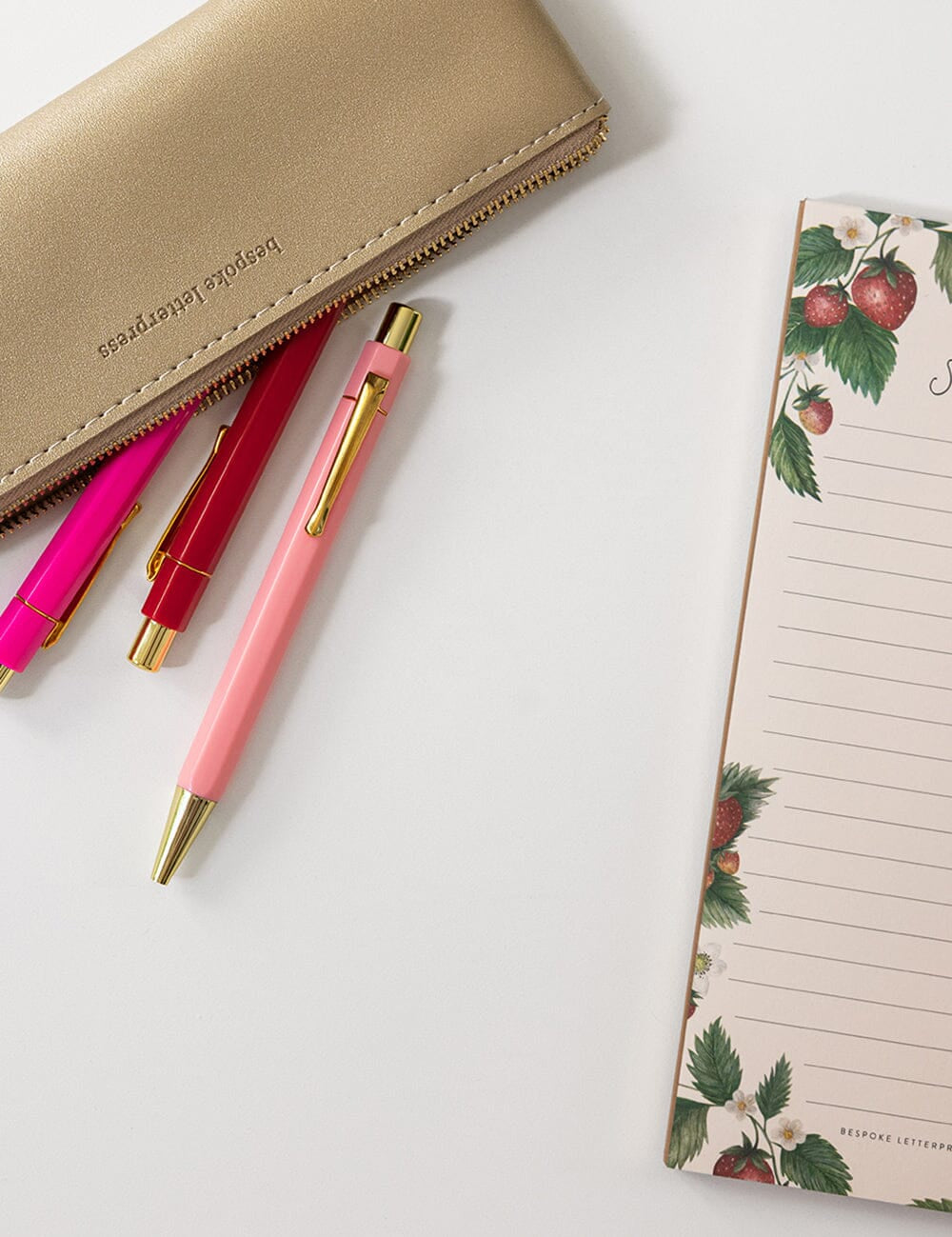 Strawberries Shopping List Notepad - Pure Apotheca