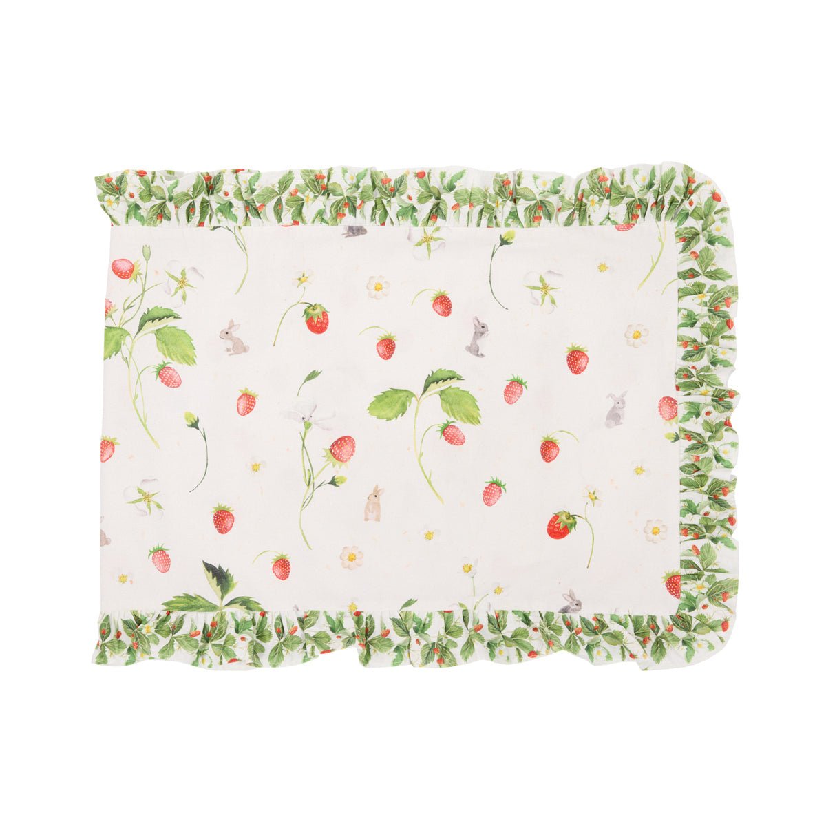 STRAWBERRY COTTAGE COTTON TABLE RUNNER - Pure Apotheca