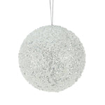 STYRO BEADED SEQUIN BALL WHITE LGE - Pure Apotheca