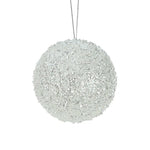 STYRO BEADED SEQUIN BALL WHITE MED - Pure Apotheca