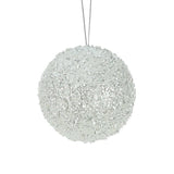 STYRO BEADED SEQUIN BALL WHITE MED - Pure Apotheca