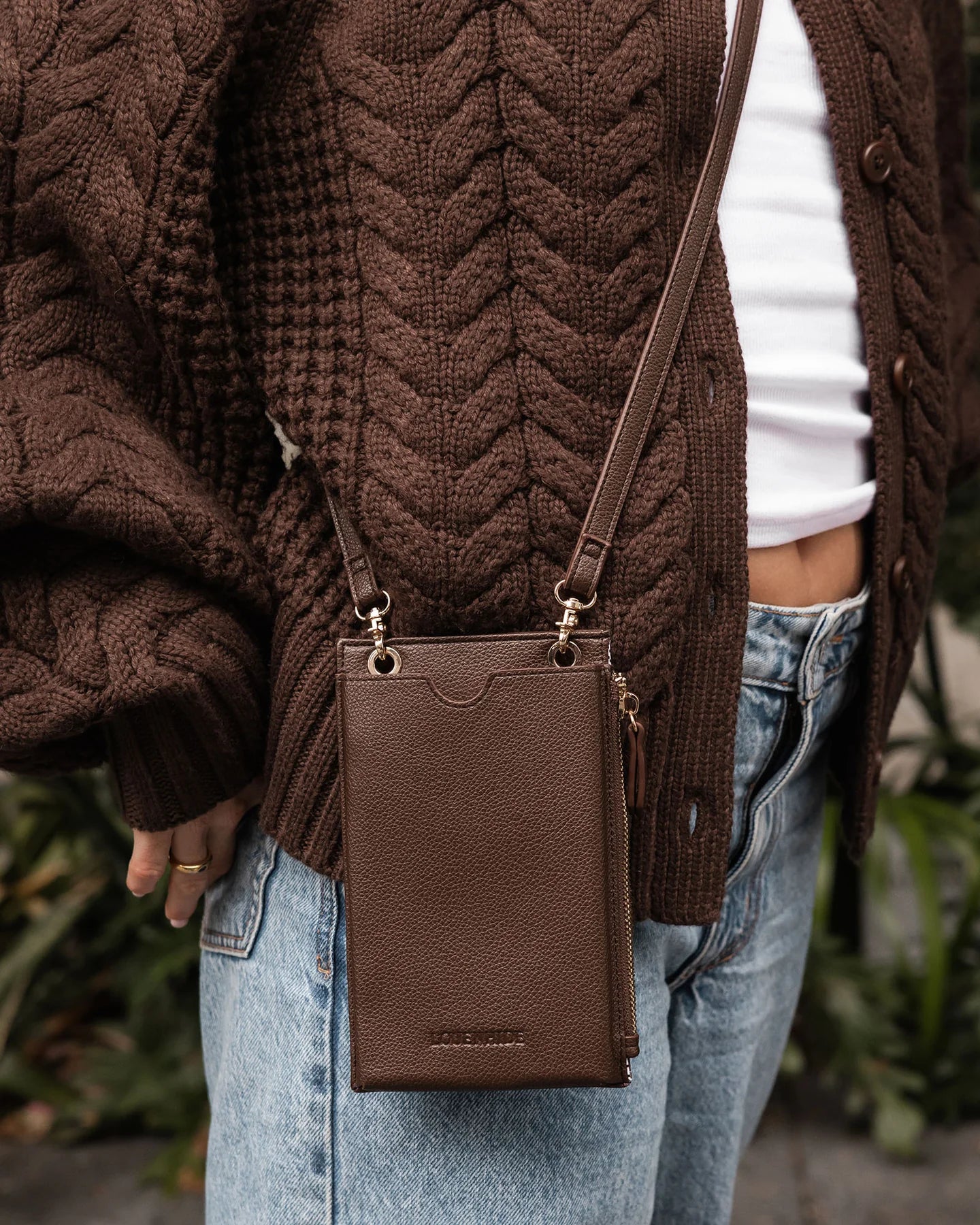 Suki Phone Bag Chocolate - Pure Apotheca