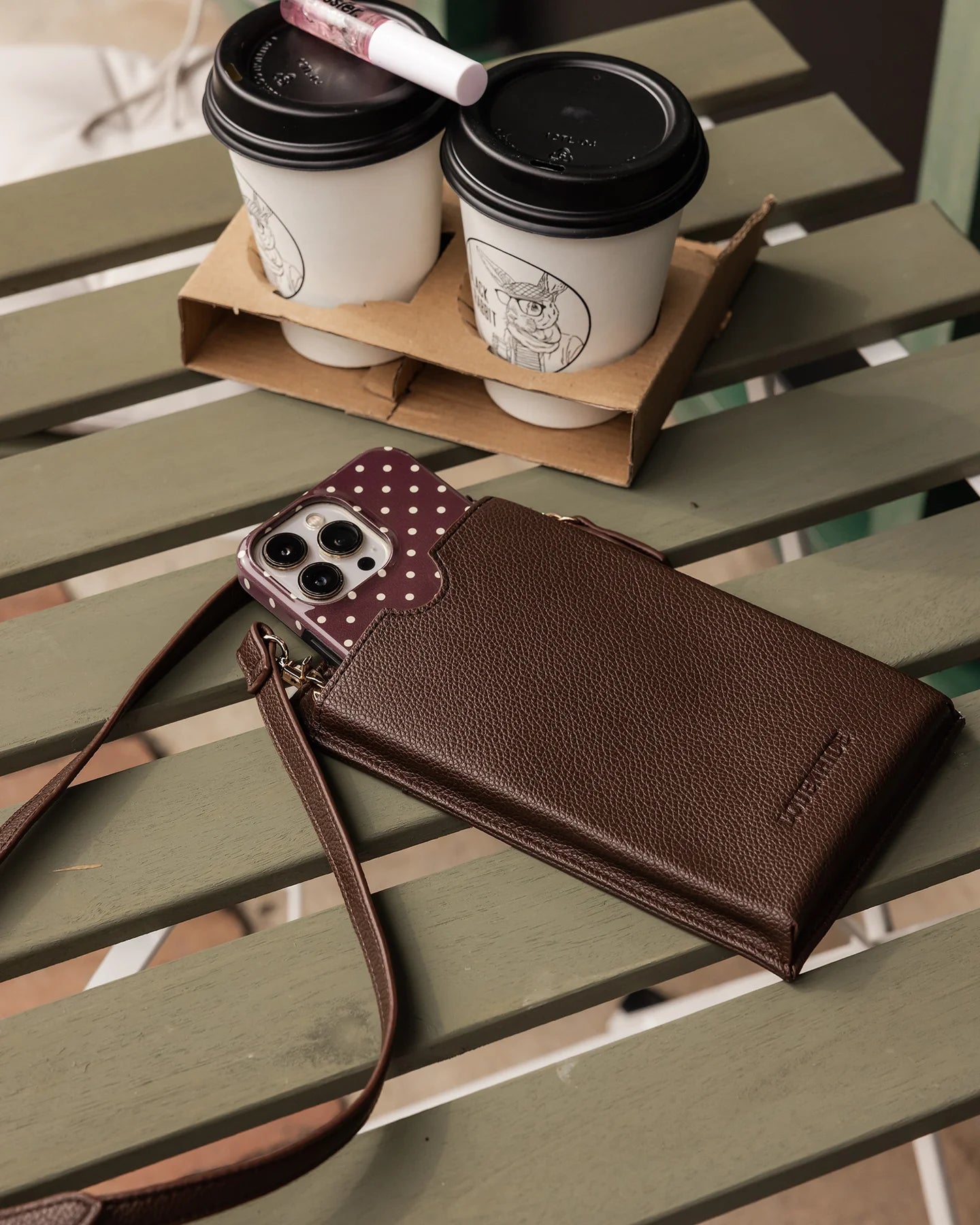 Suki Phone Bag Chocolate - Pure Apotheca