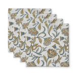 SUMMER GARDEN MULTI BLOCK PRINT NAPKIN SET/4 - Pure Apotheca