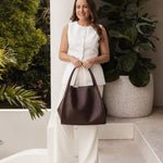 Sutton Shoulder Bag - Chocolate - Pure Apotheca