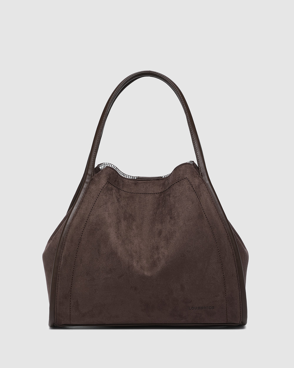 Sutton Shoulder Bag Suedette Chocolate - Pure Apotheca