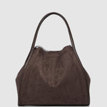 Sutton Shoulder Bag Suedette Chocolate - Pure Apotheca