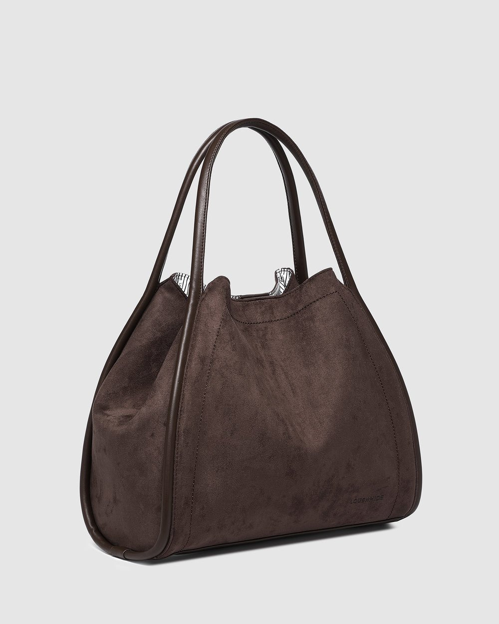 Sutton Shoulder Bag Suedette Chocolate - Pure Apotheca