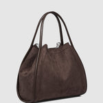 Sutton Shoulder Bag Suedette Chocolate - Pure Apotheca