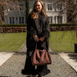 Sutton Shoulder Bag Suedette Chocolate - Pure Apotheca