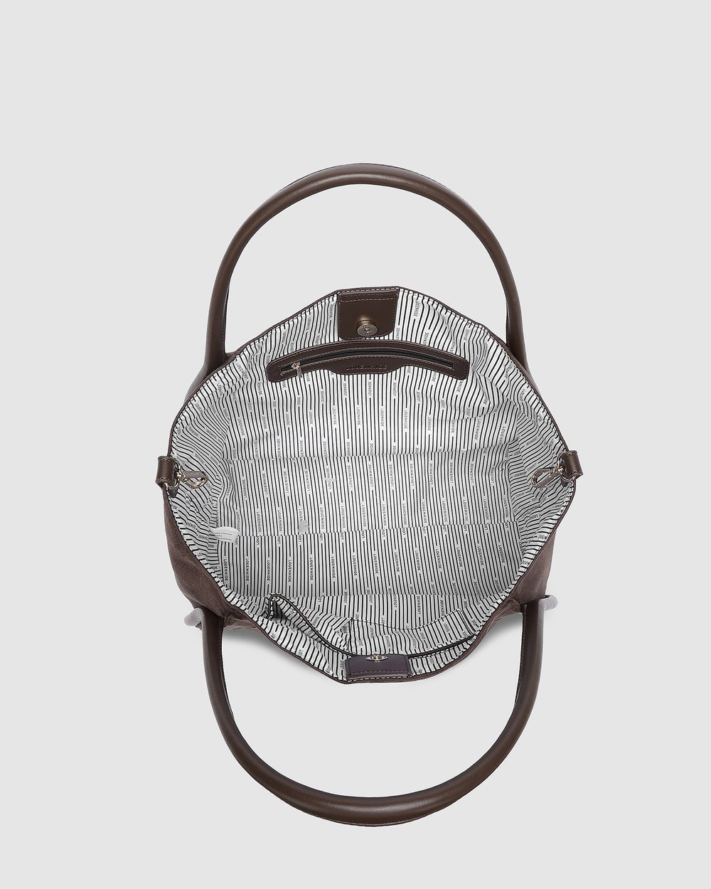 Sutton Shoulder Bag Suedette Chocolate - Pure Apotheca
