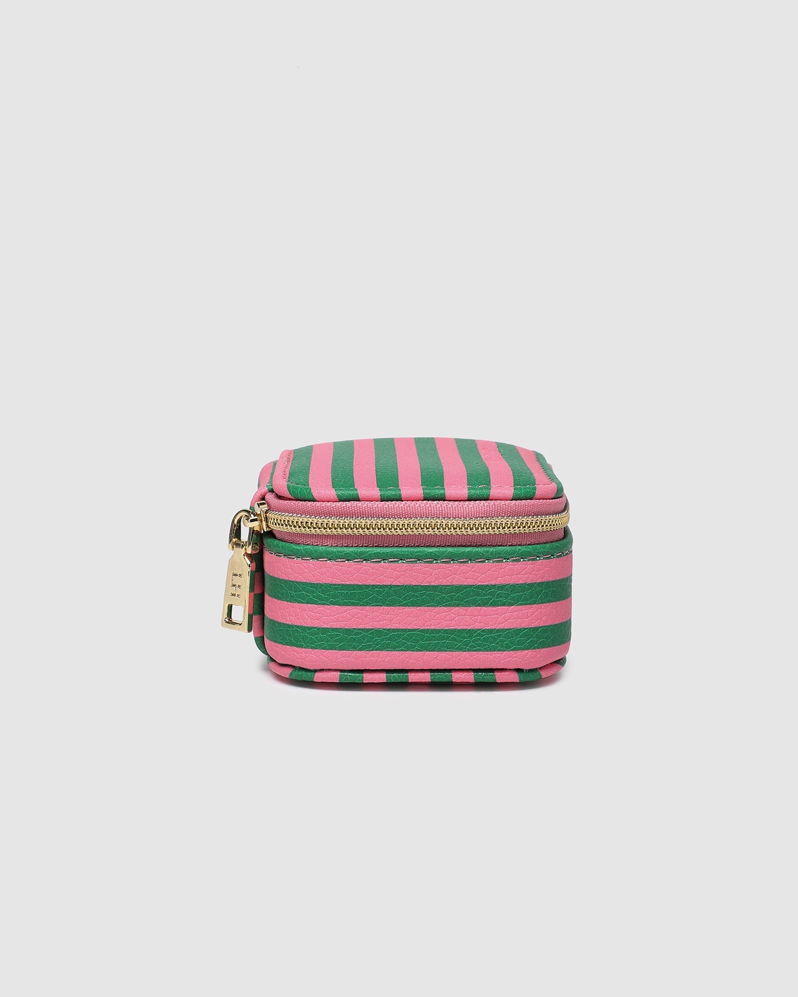 Suzie Stripe Jewellery Box Green/Bubblegum Pink - Pure Apotheca