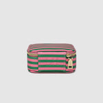 Suzie Stripe Jewellery Box Green/Bubblegum Pink - Pure Apotheca