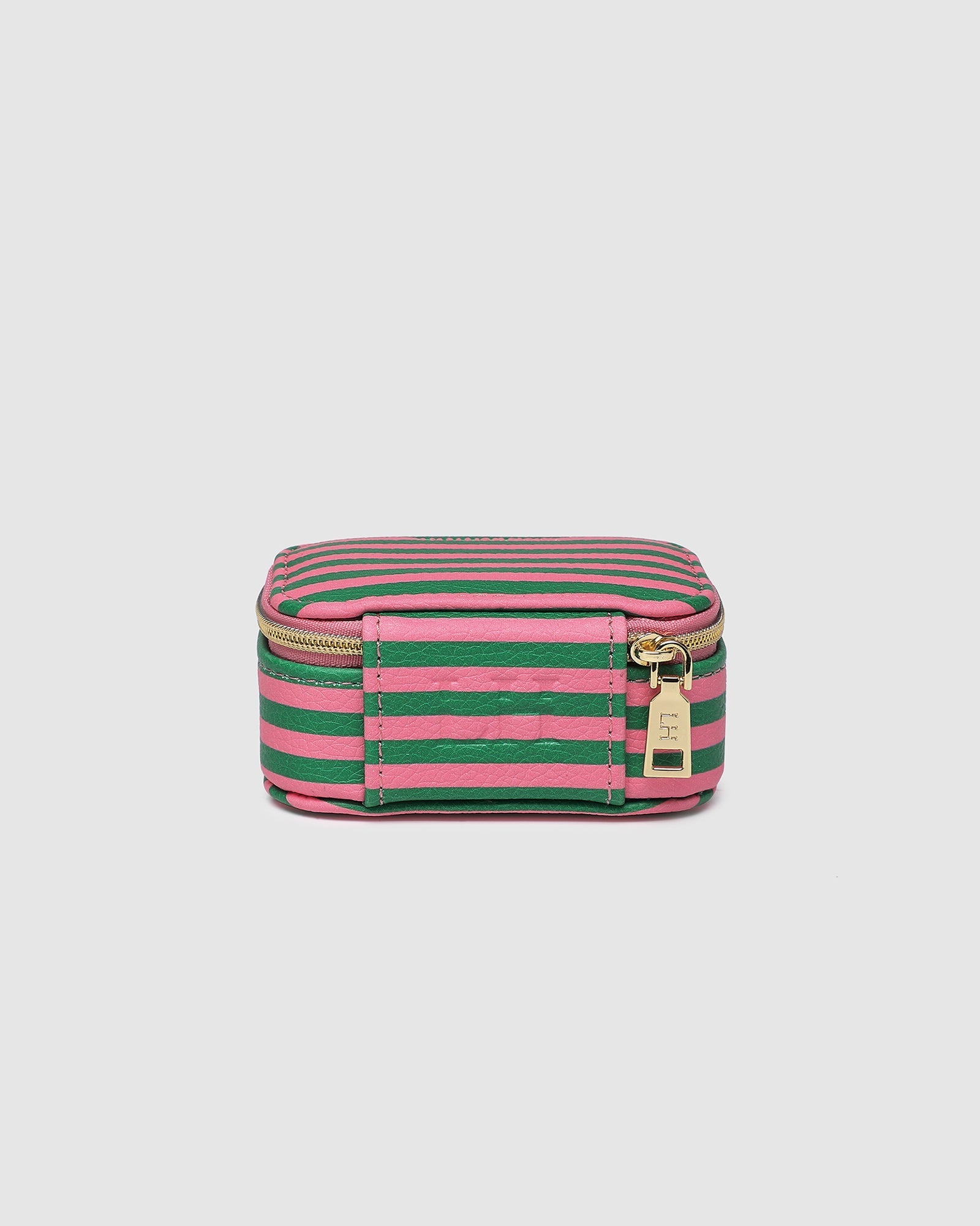 Suzie Stripe Jewellery Box Green/Bubblegum Pink - Pure Apotheca