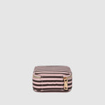 Suzie Stripe Jewellery Box Pink/Chocolate - Pure Apotheca