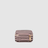 Suzie Stripe Jewellery Box Pink/Chocolate - Pure Apotheca