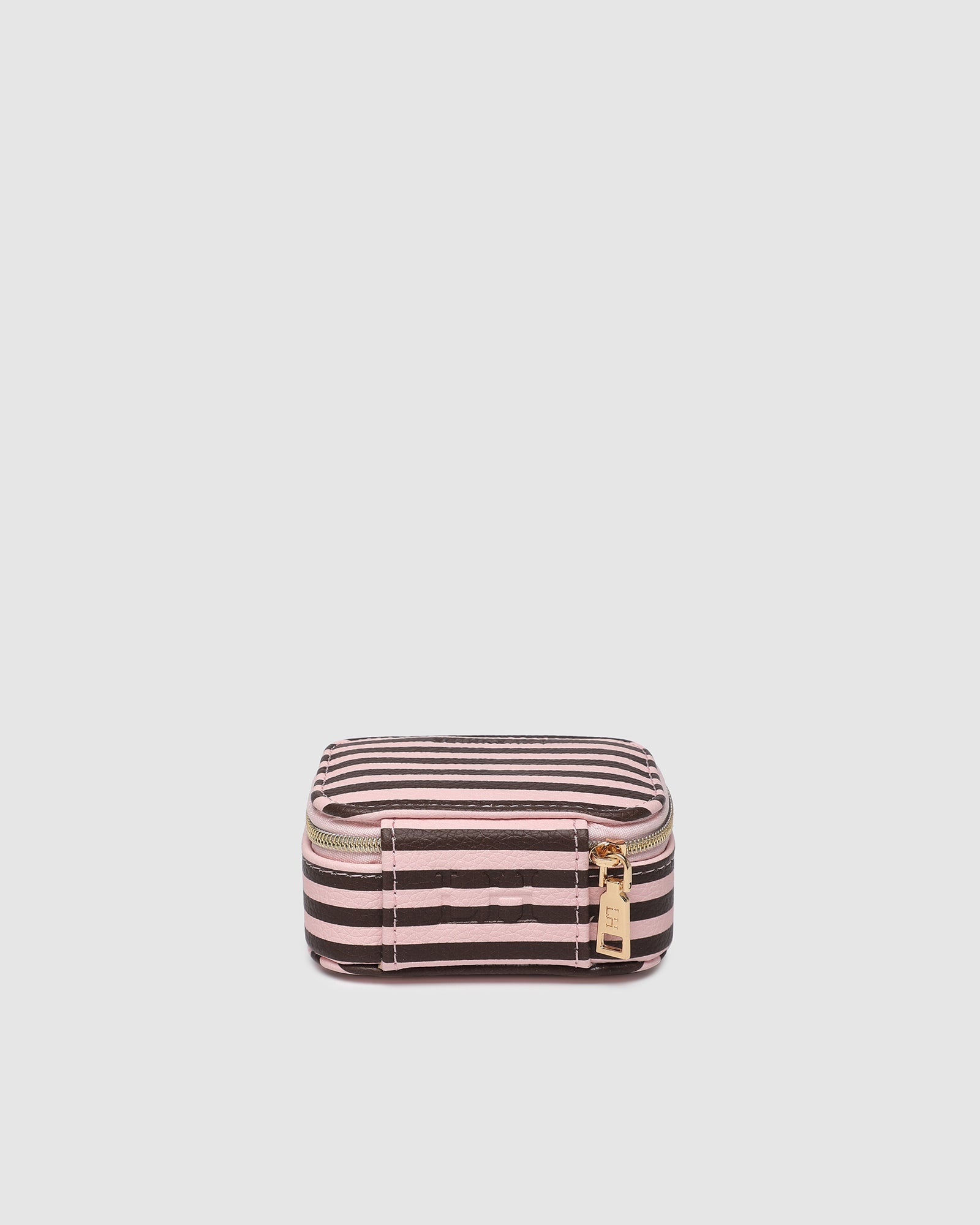 Suzie Stripe Jewellery Box Pink/Chocolate - Pure Apotheca
