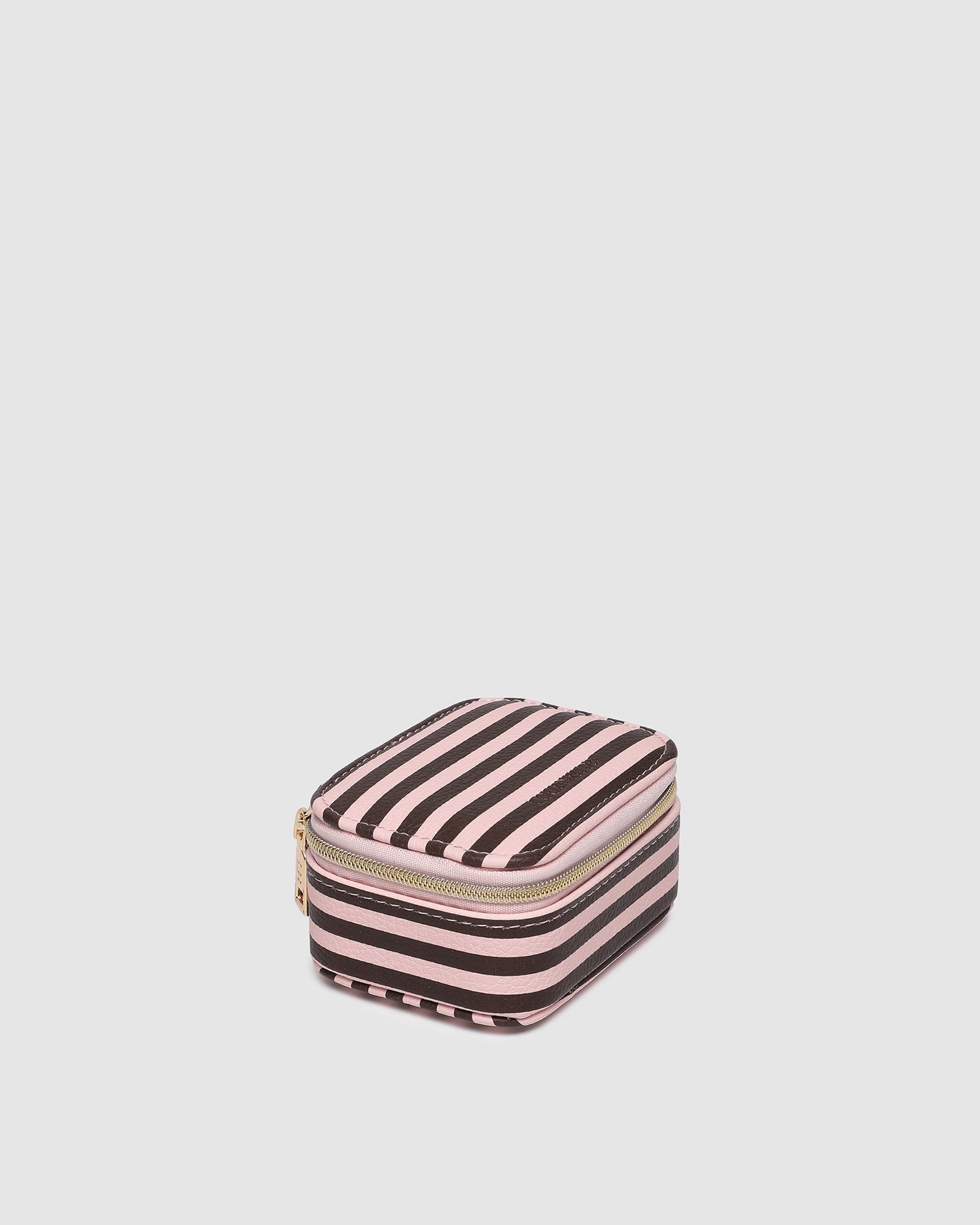 Suzie Stripe Jewellery Box Pink/Chocolate - Pure Apotheca