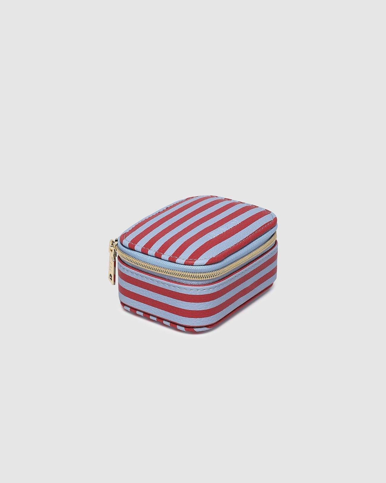 Suzie Stripe Jewellery Box Red/Sky Blue - Pure Apotheca