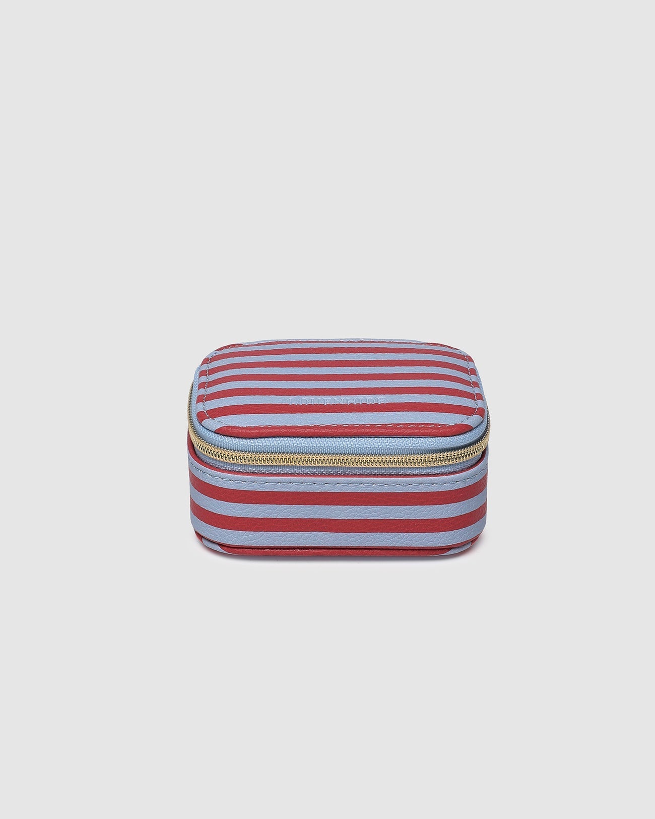 Suzie Stripe Jewellery Box Red/Sky Blue - Pure Apotheca