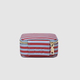 Suzie Stripe Jewellery Box Red/Sky Blue - Pure Apotheca
